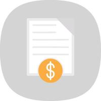 Mortgage Paper Flat Curve Icon Design vector
