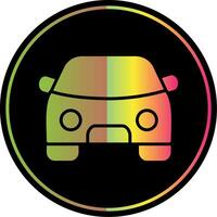 Car Glyph Due Color Icon Design vector