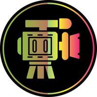 camera Glyph Due Color Icon Design vector