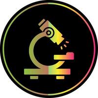 Microscope Glyph Due Color Icon Design vector