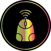 Mouse Glyph Due Color Icon Design vector