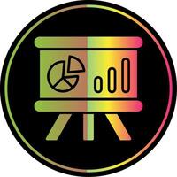 Whiteboard Glyph Due Color Icon Design vector