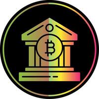 Bank Bank Glyph Due Color Icon Design vector