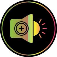 High Volume Glyph Due Color Icon Design vector