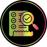 Checklist Glyph Due Color Icon Design vector