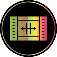 Resize Glyph Due Color Icon Design vector