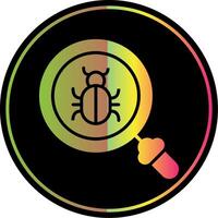 Bugs Glyph Due Color Icon Design vector