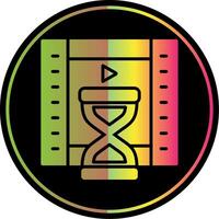 Duration Glyph Due Color Icon Design vector