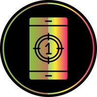 Countdown Glyph Due Color Icon Design vector