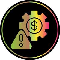 Factory Glyph Due Color Icon Design vector