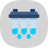 Water Filter Flat Curve Icon Design vector