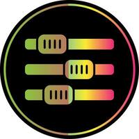 Settings Glyph Due Color Icon Design vector