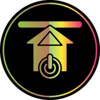 Upload Glyph Due Color Icon Design vector