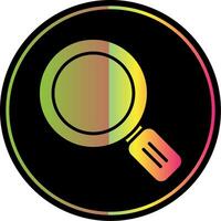 Magnifying Glass Glyph Due Color Icon Design vector