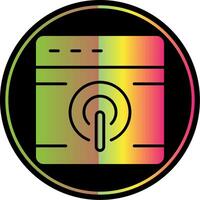 Browser Glyph Due Color Icon Design vector