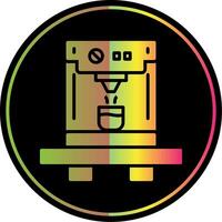 Coffee Machine Glyph Due Color Icon Design vector