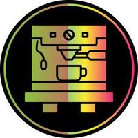 Coffee Machine Glyph Due Color Icon Design vector