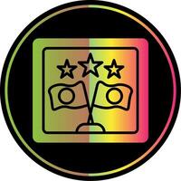 Frame Glyph Due Color Icon Design vector