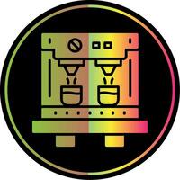 Coffee Machine Glyph Due Color Icon Design vector