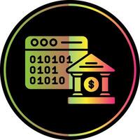 Browser Glyph Due Color Icon Design vector