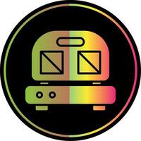 Sandwich Press Glyph Due Color Icon Design vector