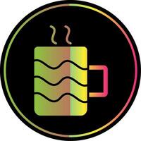 Mug Glyph Due Color Icon Design vector