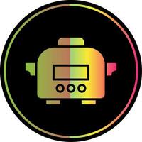 Slow Cooker Glyph Due Color Icon Design vector