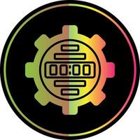 Pressure Gauge Glyph Due Color Icon Design vector