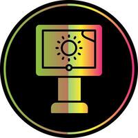 Thermal Imaging Glyph Due Color Icon Design vector