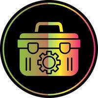 Toolbox Glyph Due Color Icon Design vector