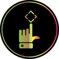 Gestures Glyph Due Color Icon Design vector