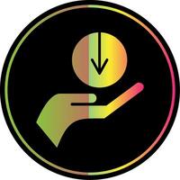 Download Glyph Due Color Icon Design vector