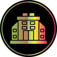 Building Glyph Due Color Icon Design vector