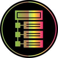 Program Glyph Due Color Icon Design vector