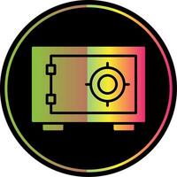 Safebox Glyph Due Color Icon Design vector