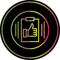 Competence Line Gradient Due Color Icon Design vector