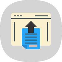 Web Browser Flat Curve Icon Design vector
