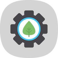 Offshore Platform Flat Curve Icon Design vector
