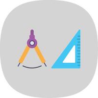 Geometry Flat Curve Icon Design vector