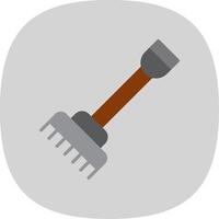 Hay Forks Flat Curve Icon Design vector