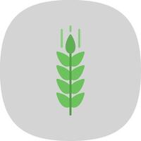 Wheat Flat Curve Icon Design vector