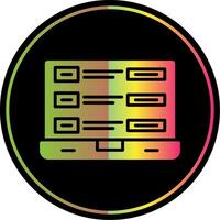 Tasks Glyph Due Color Icon Design vector