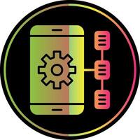 Task Glyph Due Color Icon Design vector