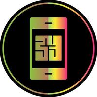 Maze Glyph Due Color Icon Design vector