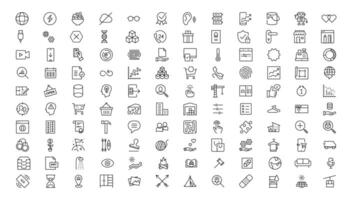 Set of thin line web icon set, simple outline icons collection, Pixel Perfect icons, Simple illustration vector