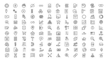 Set of thin line web icon set, simple outline icons collection, Pixel Perfect icons, Simple illustration vector