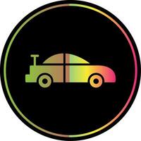 Car Glyph Due Color Icon Design vector