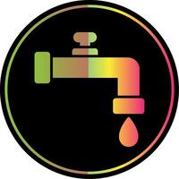 Faucet Glyph Due Color Icon Design vector
