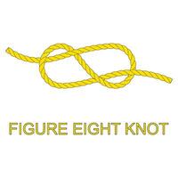 knotted rope icon with rope vector