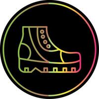 Shoes Line Gradient Due Color Icon Design vector